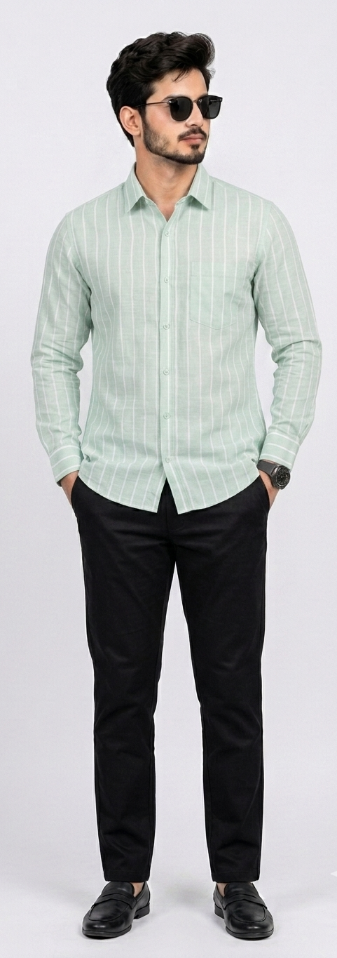 JACK STRIP  COTTON SHIRT