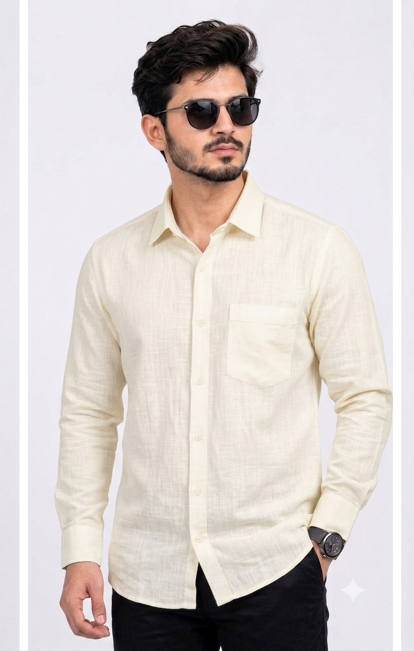 LINEN SHIRTS CREAM